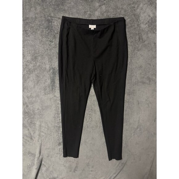 J.Jill Ponte Knit Stretch Black Legging Pants Size M - Picture 1 of 5
